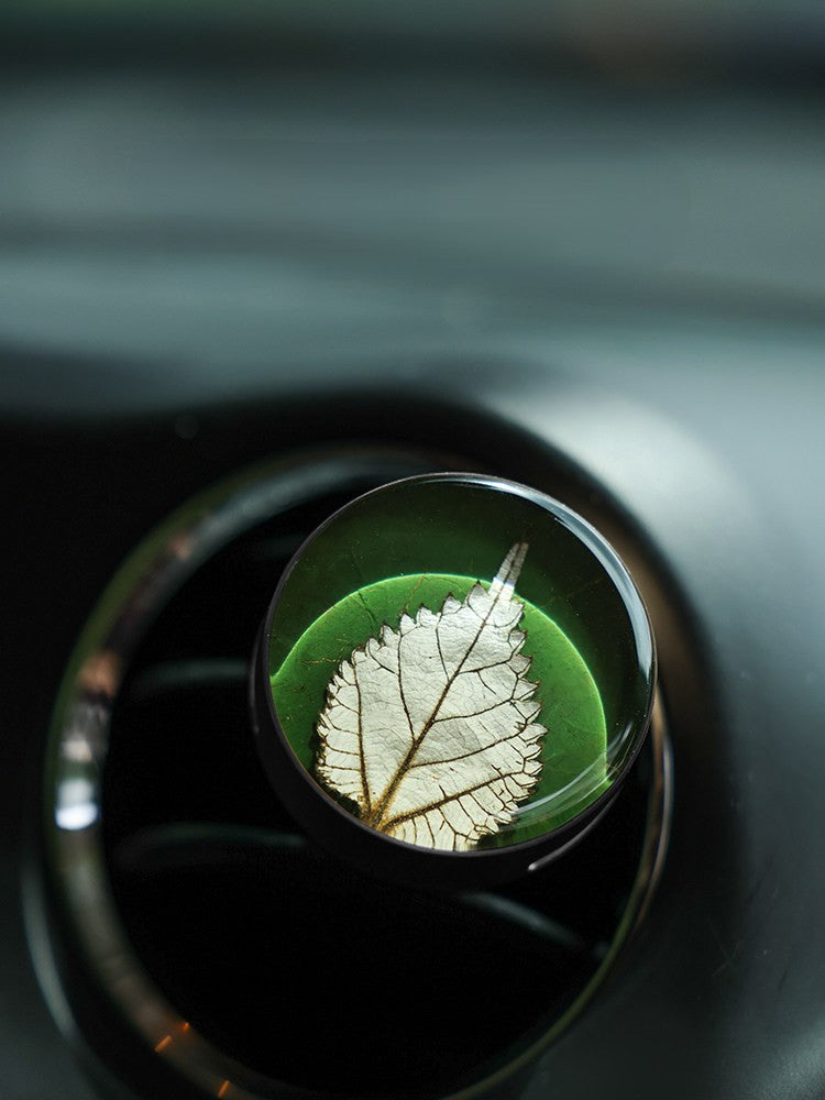 Handcrafted Ramie Leaf Aromatherapy Diffuser | Car & Home | Natural Botanical Specimen