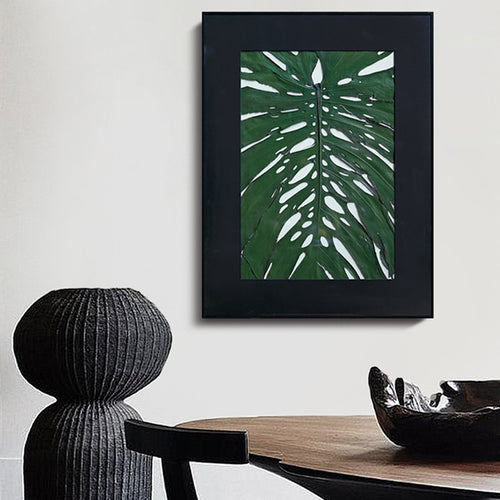 Giant Monstera Deliciosa Botanical Specimen Art — 20-Year Aged Leaf, Color-Preserved | 60×80cm