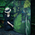 Natural Fern Botanical Specimen Wall Art — Wooden Base, Acrylic Press & Black Aluminium Frame