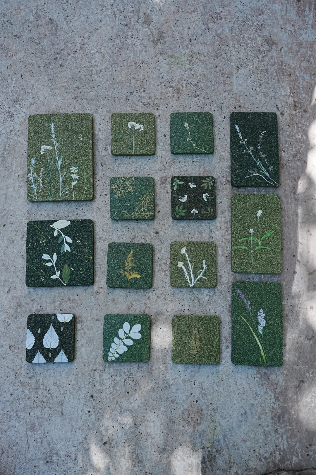 Pressed Botanical Art | Natural Plant Dyes | Yunnan Oak Bark Decorative Piece